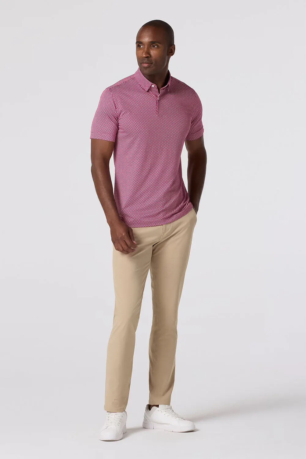 HALYARD SS POLO Mulberry Dash Repeat sold by REVOLVR Menswear product image thumbnail 2