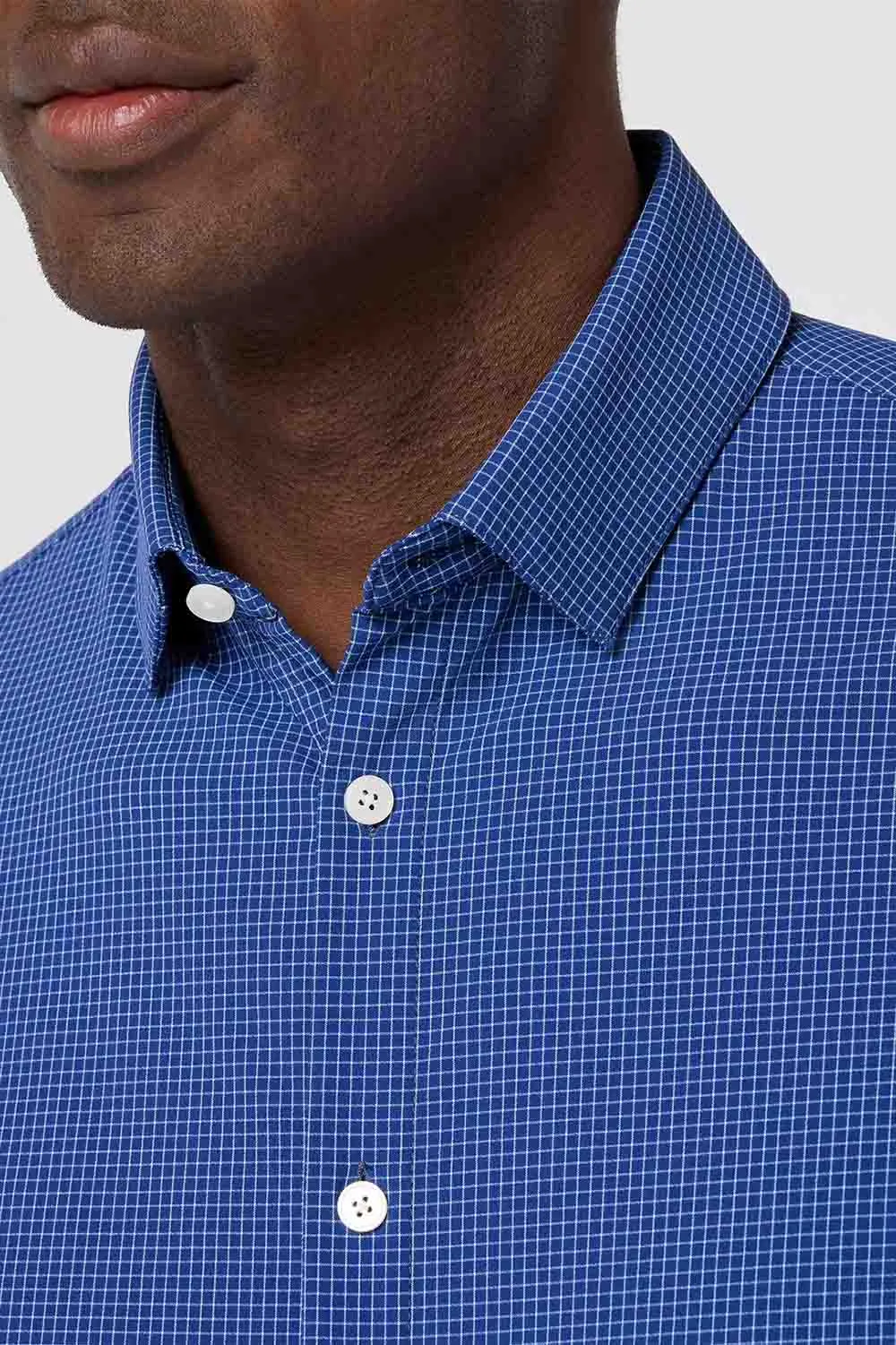 LEEWARD LS Cobalt Jared Grid sold by REVOLVR Menswear product image thumbnail 3
