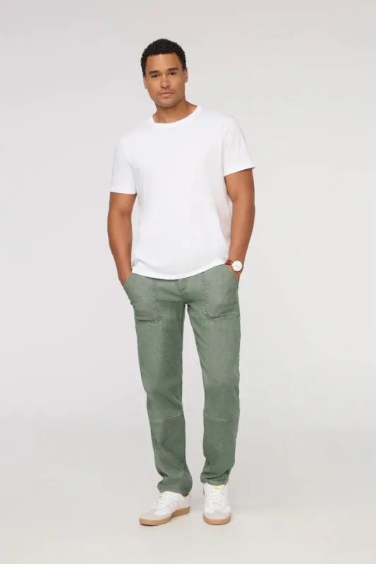 STRETCH CANVAS UTILITY PANT - PINE sold by REVOLVR Menswear
