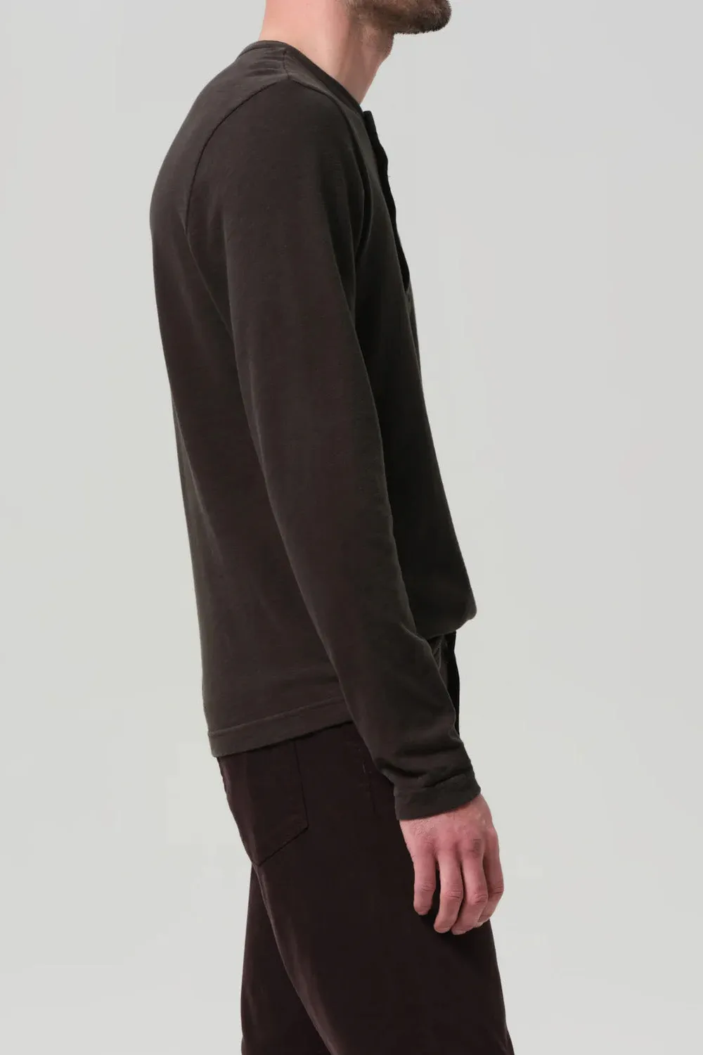 THREE BUTTON HENLEY Forrest sold by REVOLVR Menswear product image thumbnail 3