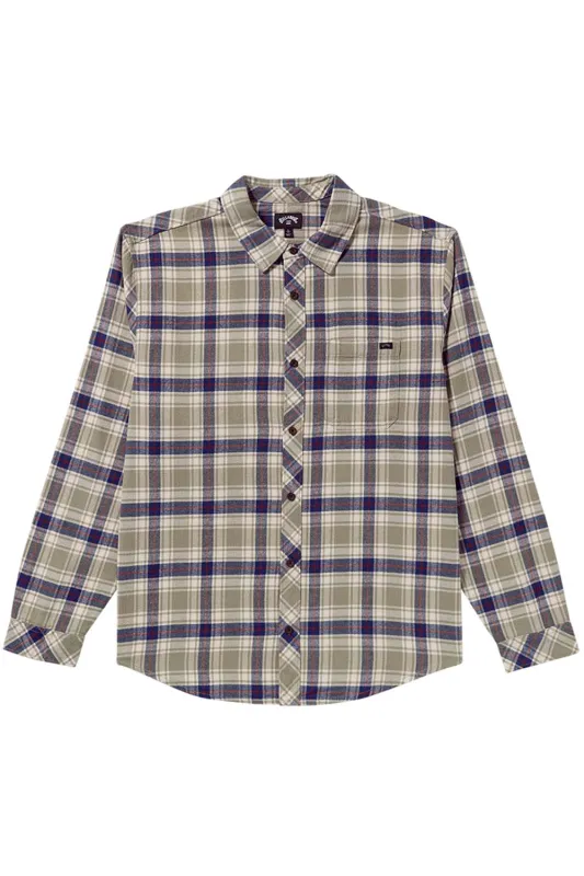 COASTLINE LS FLANNEL Olive sold by REVOLVR Menswear