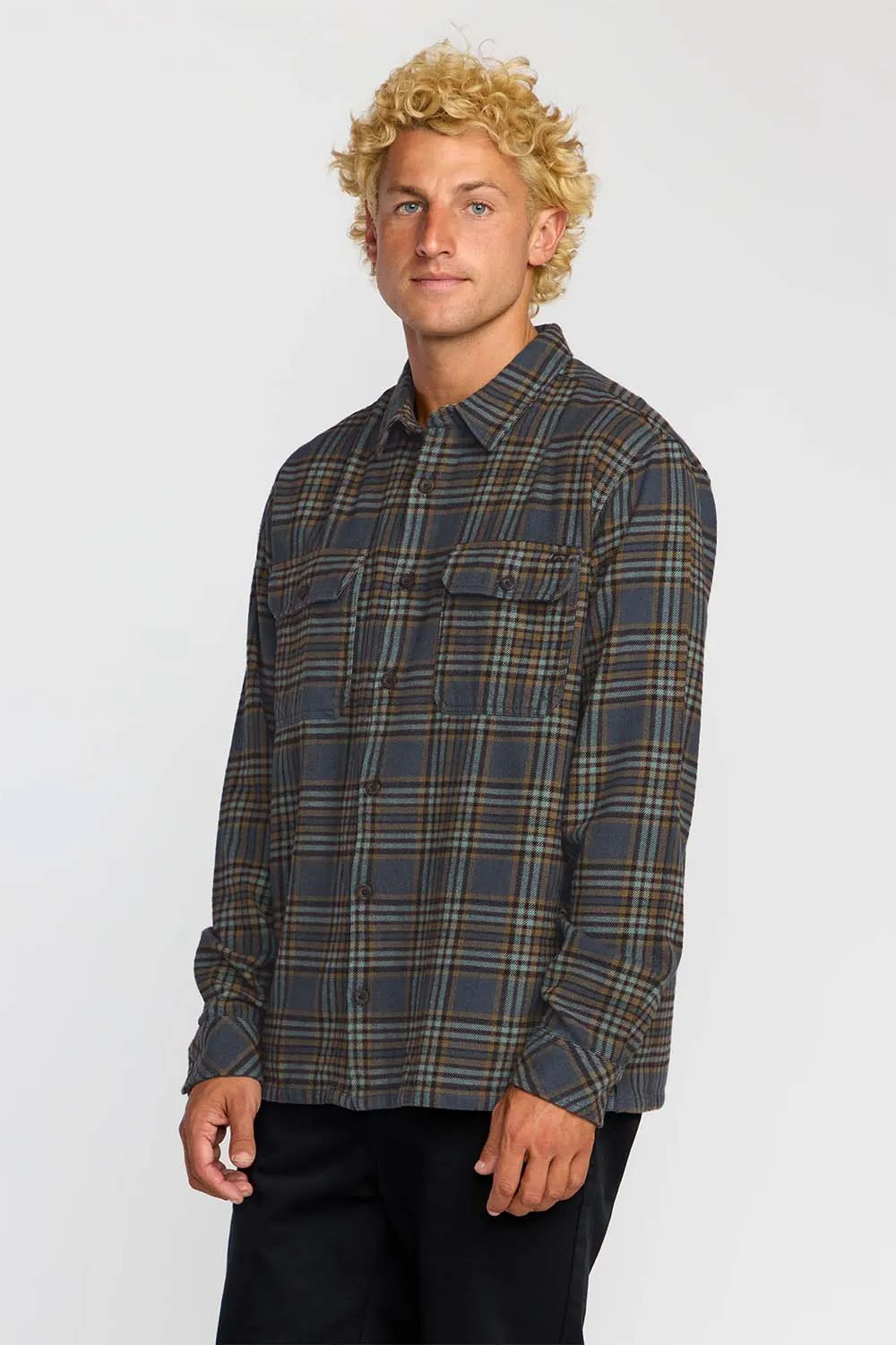 OFFSHORE FLANNEL Midnight sold by REVOLVR Menswear product image thumbnail 3