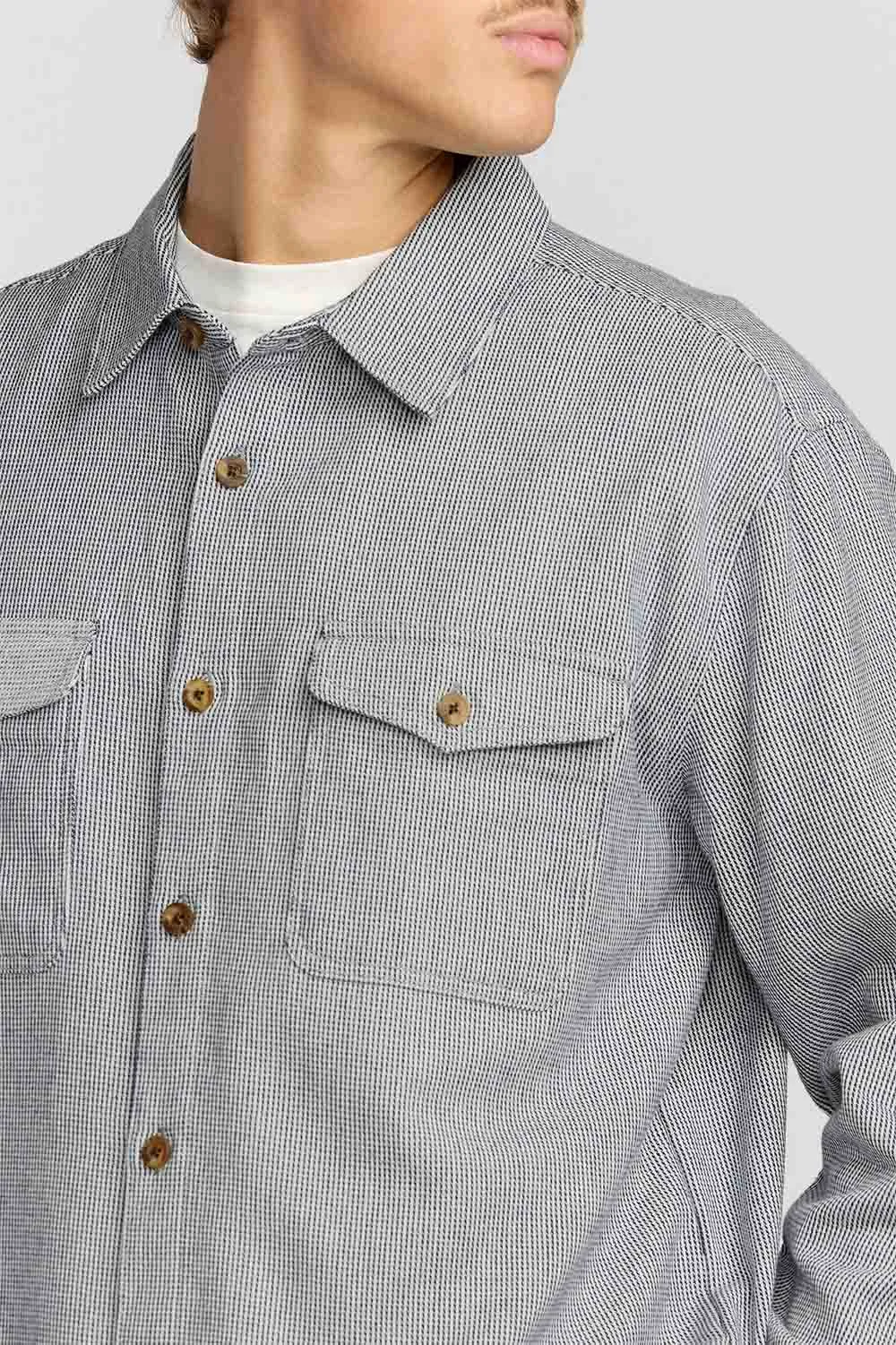 AUSTIN GARAGE LS Stone Blue sold by REVOLVR Menswear product image thumbnail 5