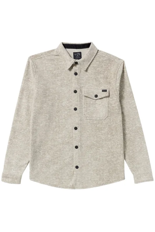 FURNACE FLANNEL Gravel sold by REVOLVR Menswear