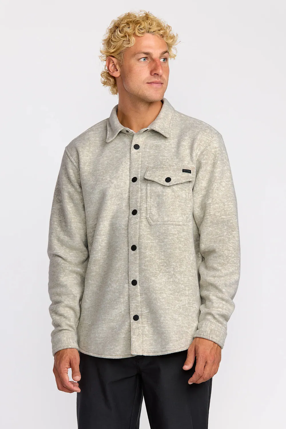 FURNACE FLANNEL Gravel sold by REVOLVR Menswear product image thumbnail 2