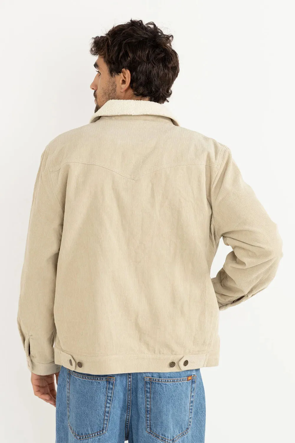 FLANNEL LINED CORD TRUCKER Oak sold by REVOLVR Menswear product image thumbnail 3