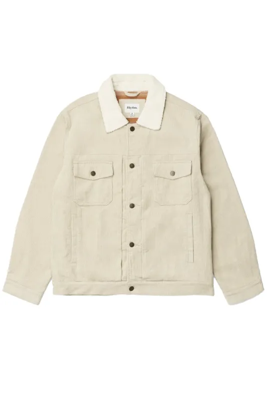 FLANNEL LINED CORD TRUCKER Oak sold by REVOLVR Menswear