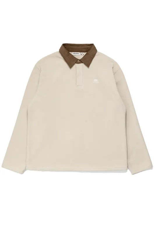 AWAKE POLAR FLEECE POLO Natural sold by REVOLVR Menswear