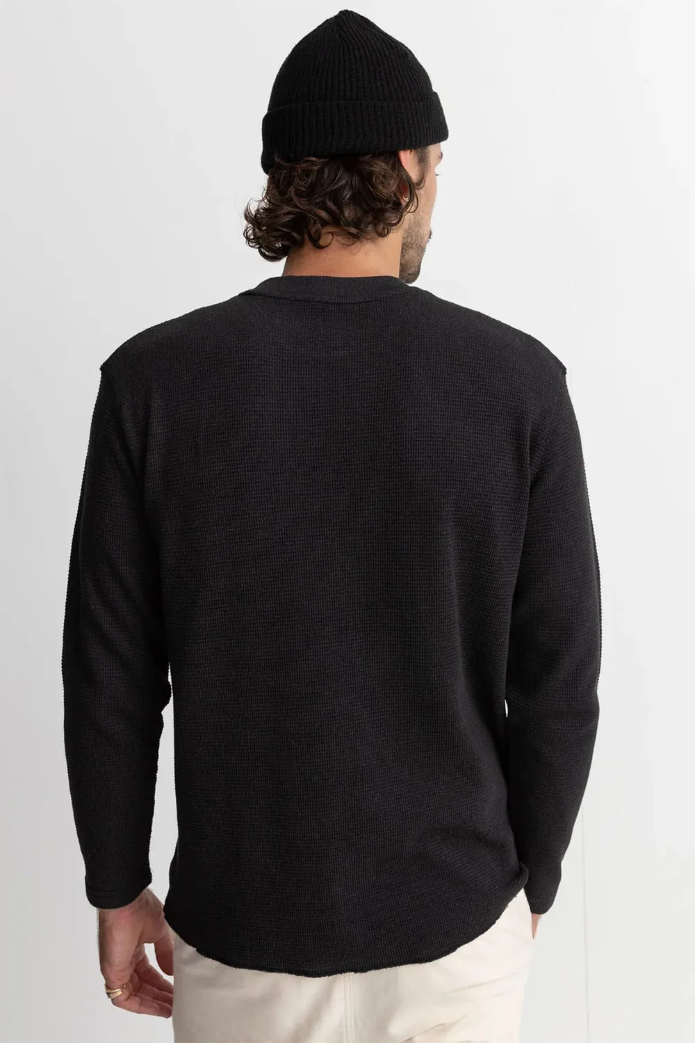 CLASSIC WAFFLE KNIT Vintage Black sold by REVOLVR Menswear product image thumbnail 3
