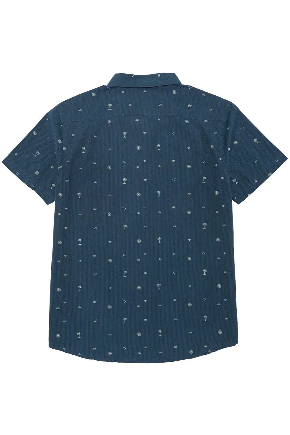 EXOTICA SEERSUCKER SS Garage Blue sold by REVOLVR Menswear product image thumbnail 2