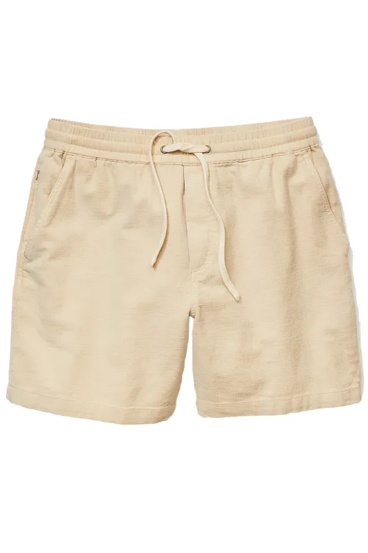 6" SATURDAY BEACH SHORT Sand sold by REVOLVR Menswear