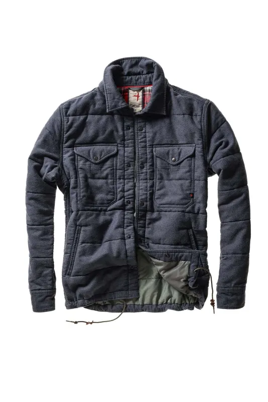 MOLESKIN SNAP CPO Navy sold by REVOLVR Menswear