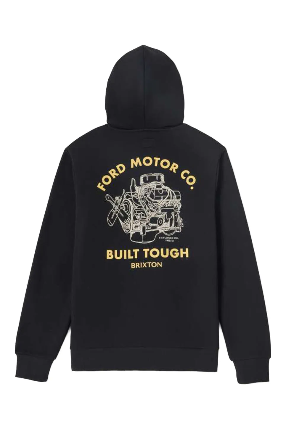 FORD BUILT TOUGH FLEECE HOODIE Burnt Rubber sold by REVOLVR Menswear