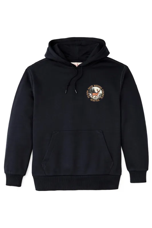 PROSPECTOR GRAPHIC HOODIE Night Sky sold by REVOLVR Menswear