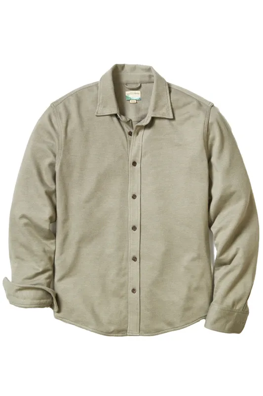 PACIFICA STRETCH SHIRT Vetiver sold by REVOLVR Menswear