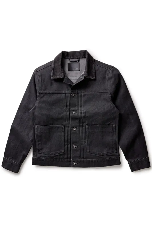 THE RYDER JACKET Coal Chipped Canvas sold by REVOLVR Menswear