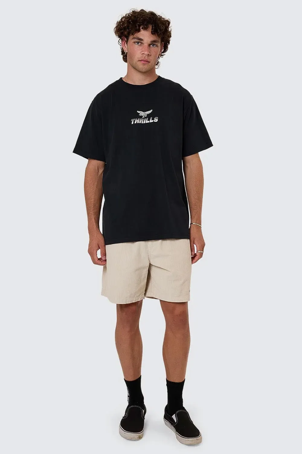 PARADISE BEFORE ANARCHY TEE Washed Black sold by REVOLVR Menswear product image thumbnail 5