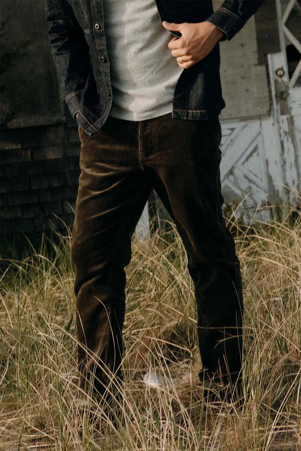 THE CARNEGIE PANT Fatigue Olive Corduroy sold by REVOLVR Menswear product image thumbnail 3