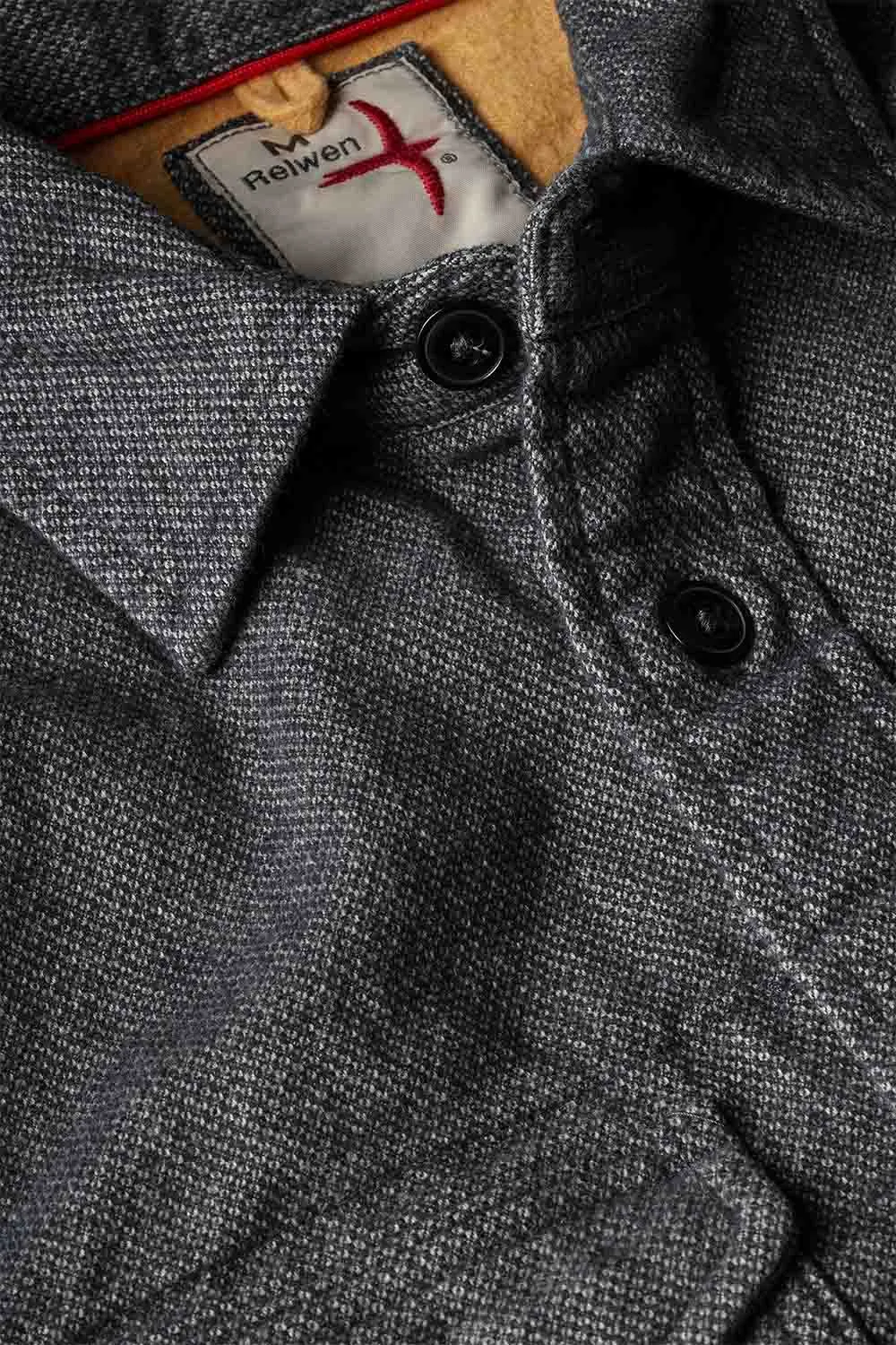 UTILITY WORKSHIRT Charcoal Nailhead sold by REVOLVR Menswear product image thumbnail 2