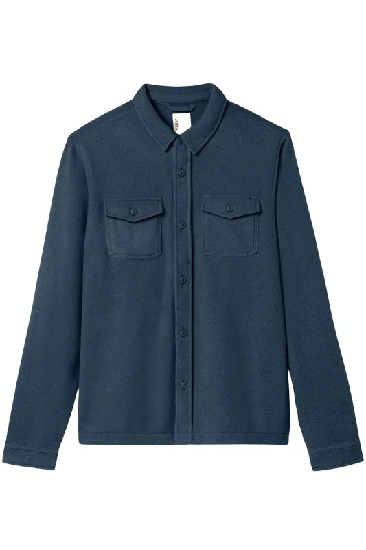 ASPEN SHIRT JACKET Ocean Blue made by Vuori