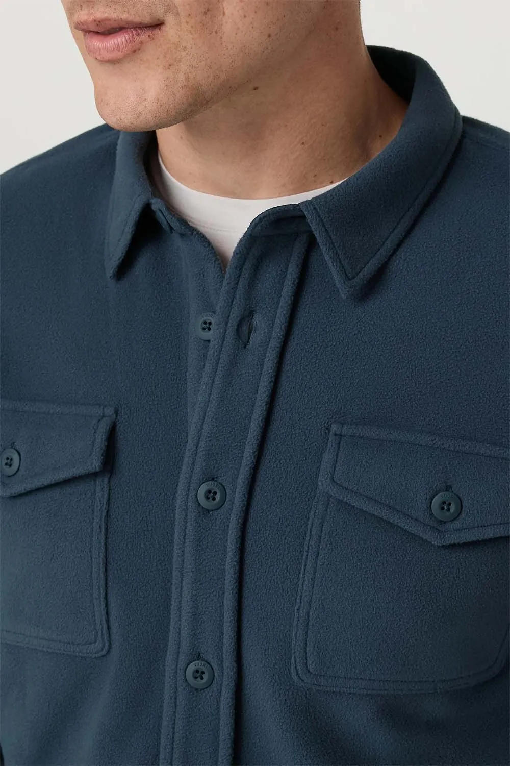 ASPEN SHIRT JACKET Ocean Blue sold by REVOLVR Menswear product image thumbnail 4