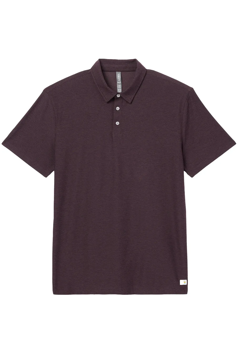 STRATO TECH POLO Raisin Heather sold by REVOLVR Menswear