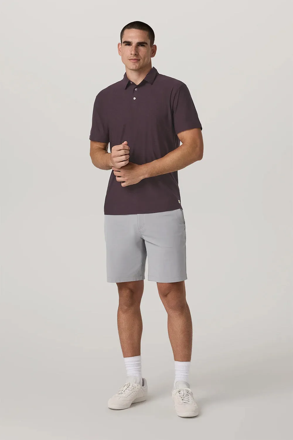 STRATO TECH POLO Raisin Heather sold by REVOLVR Menswear product image thumbnail 5