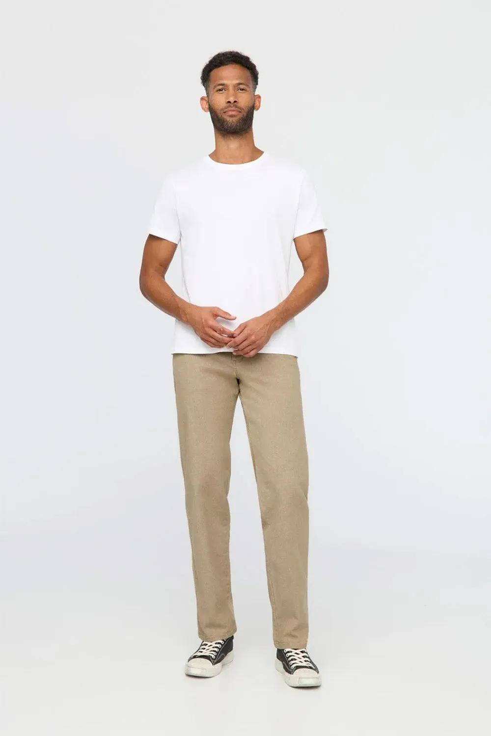STRETCH CANVAS RELAXED CHINO - TAN sold by REVOLVR Menswear