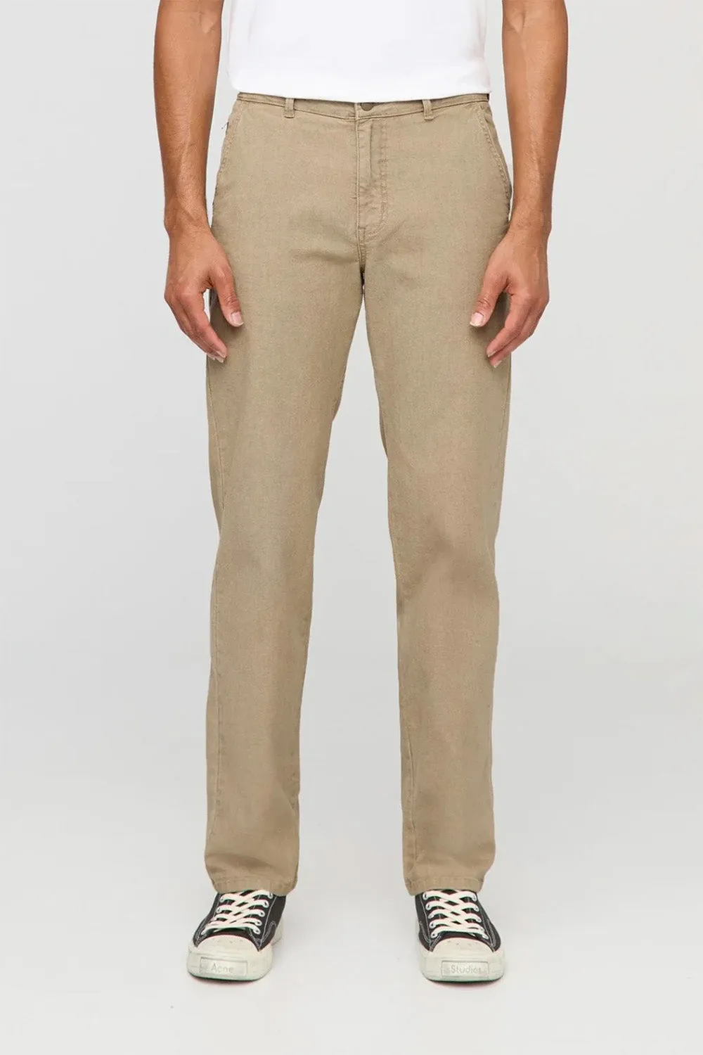 STRETCH CANVAS RELAXED CHINO - TAN sold by REVOLVR Menswear product image thumbnail 2