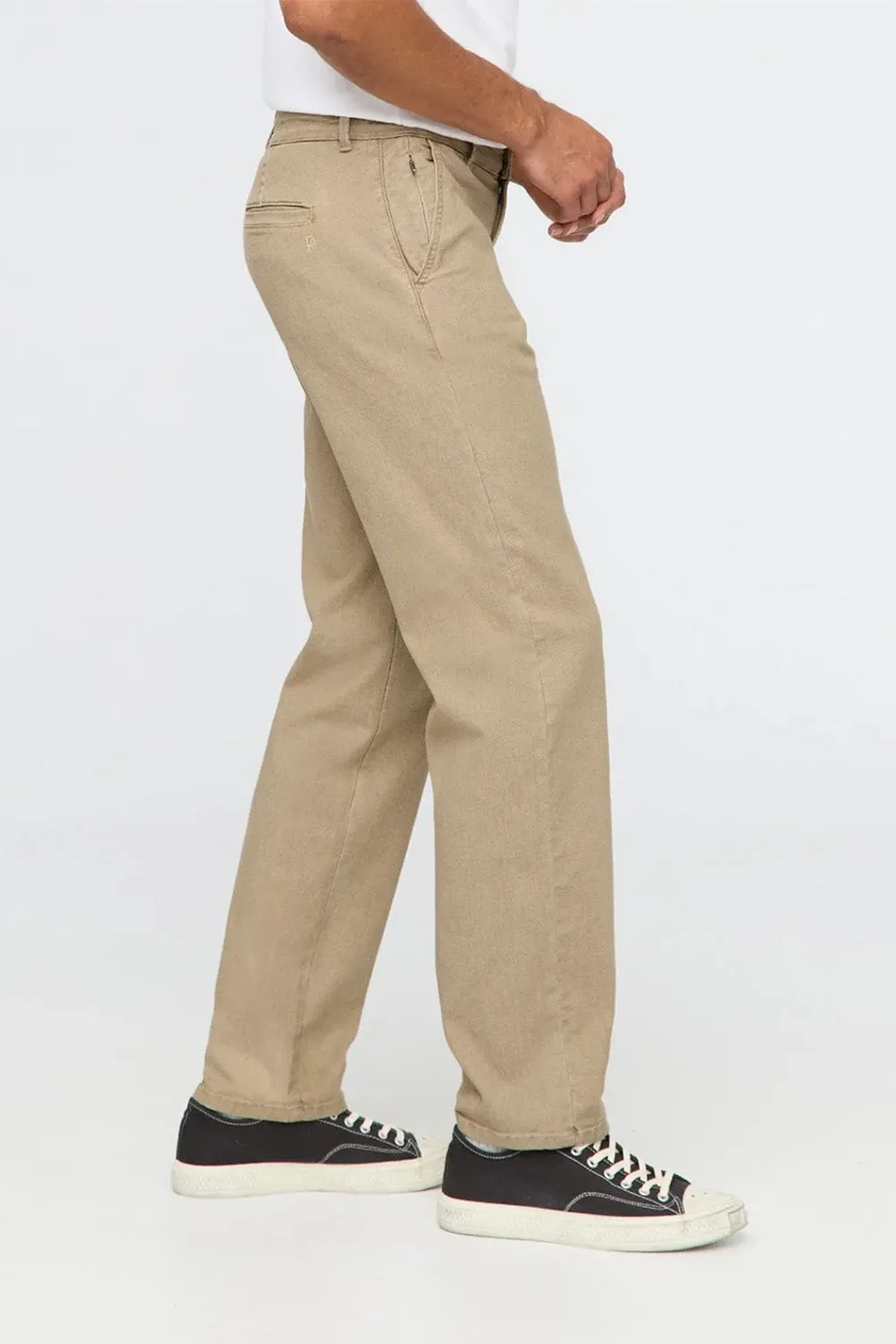 STRETCH CANVAS RELAXED CHINO - TAN sold by REVOLVR Menswear product image thumbnail 3