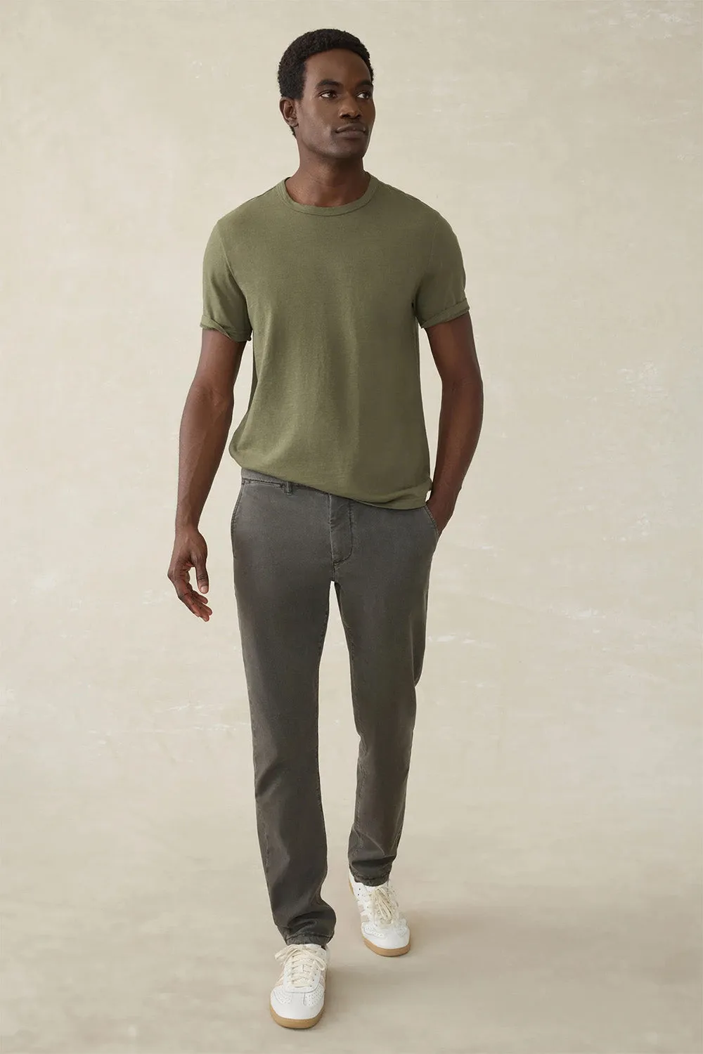 COASTLINE CHINO Faded Black sold by REVOLVR Menswear