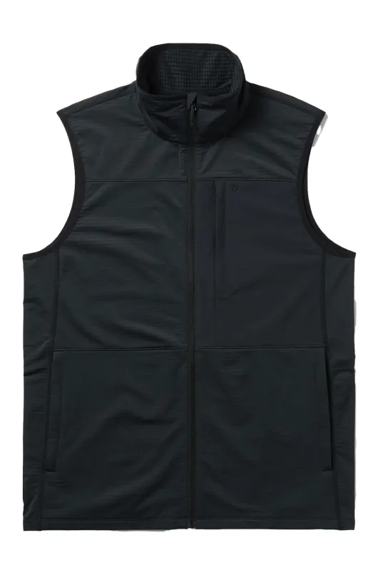 LW GRID TECH VEST Black sold by REVOLVR Menswear