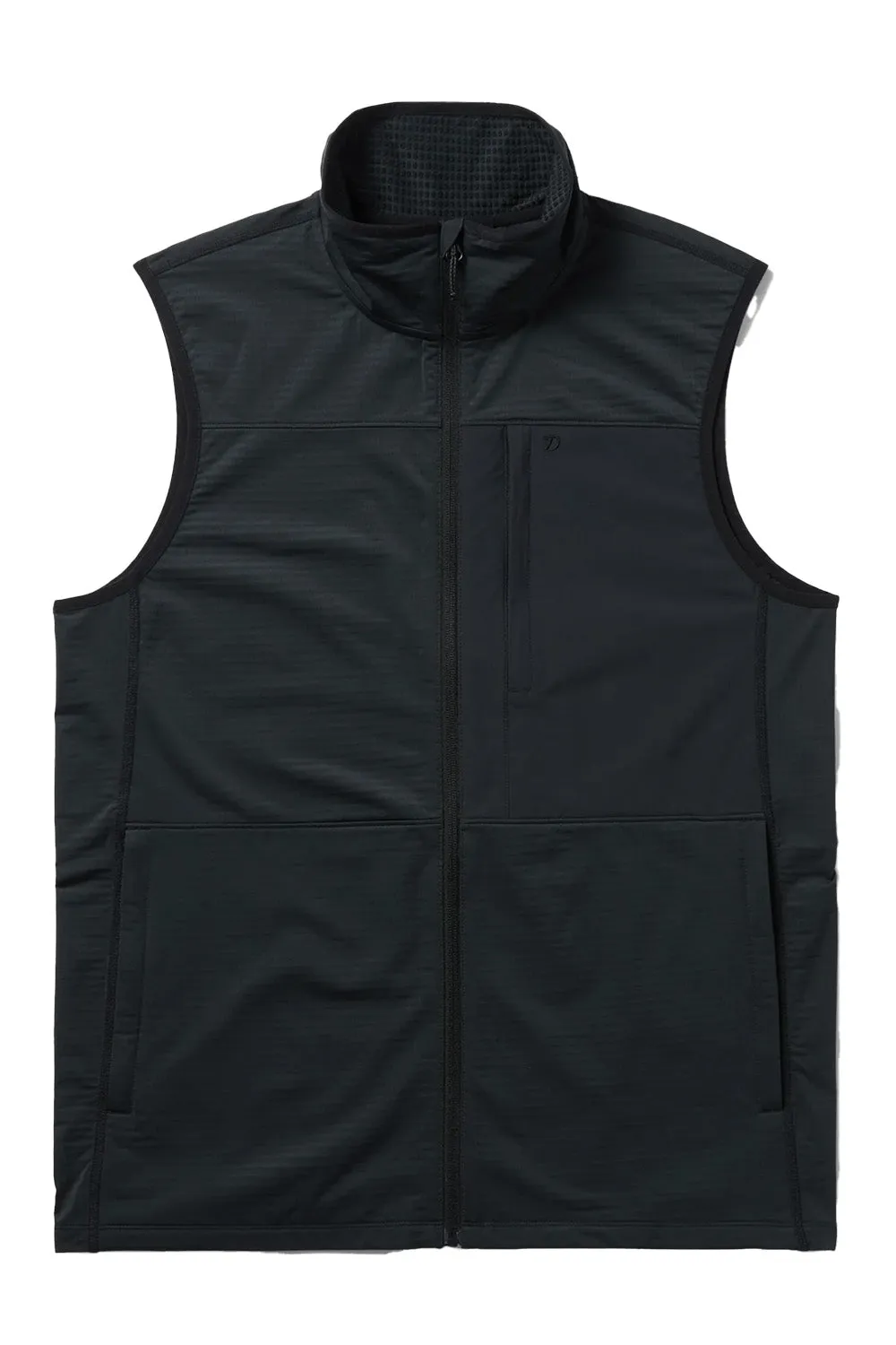 LW GRID TECH VEST Black sold by REVOLVR Menswear