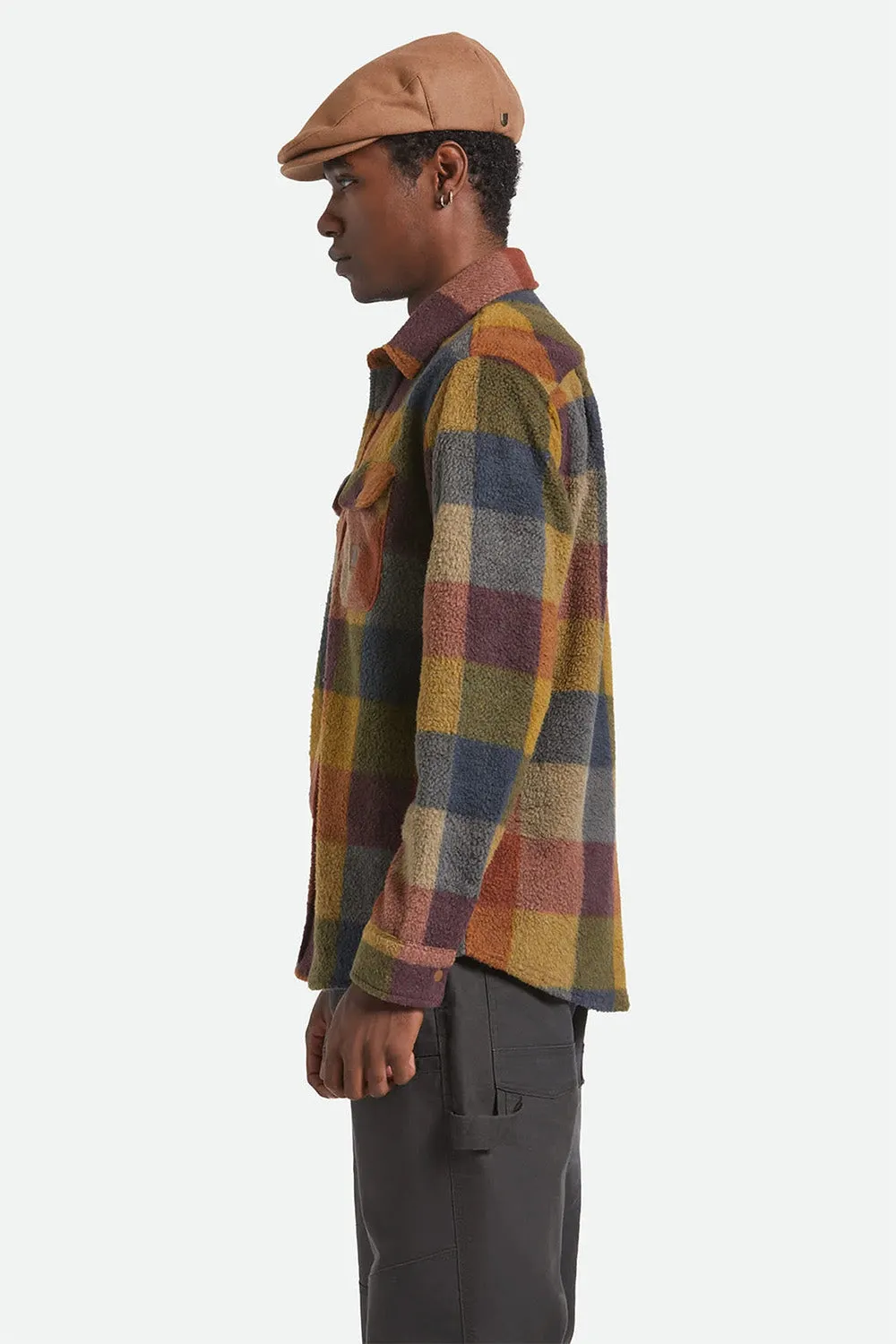 BOWERY ARCTIC FLEECE Rust/Copper Plaid sold by REVOLVR Menswear product image thumbnail 3