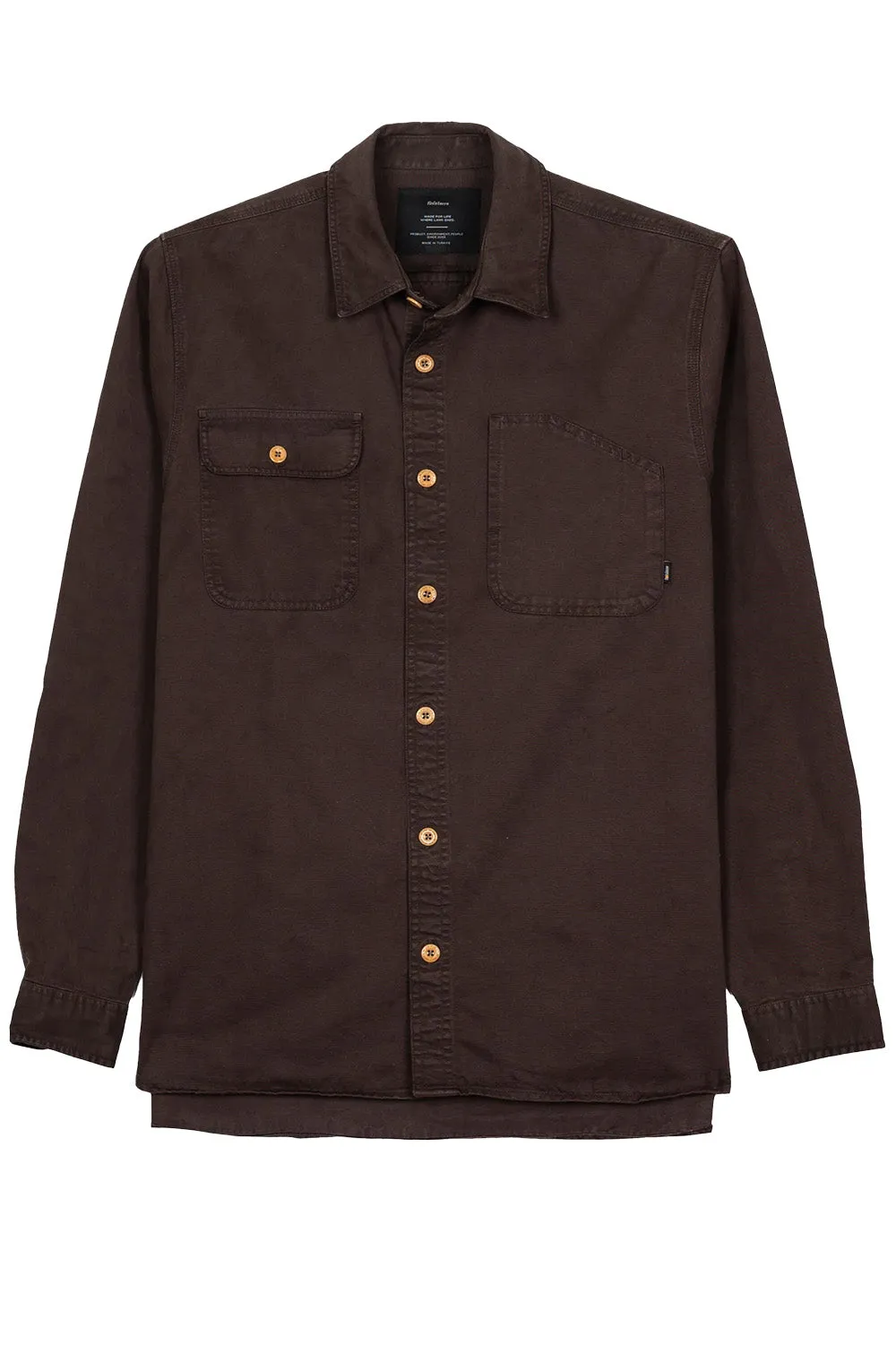EDDYSTONE SHIRT Burnt Umber sold by REVOLVR Menswear