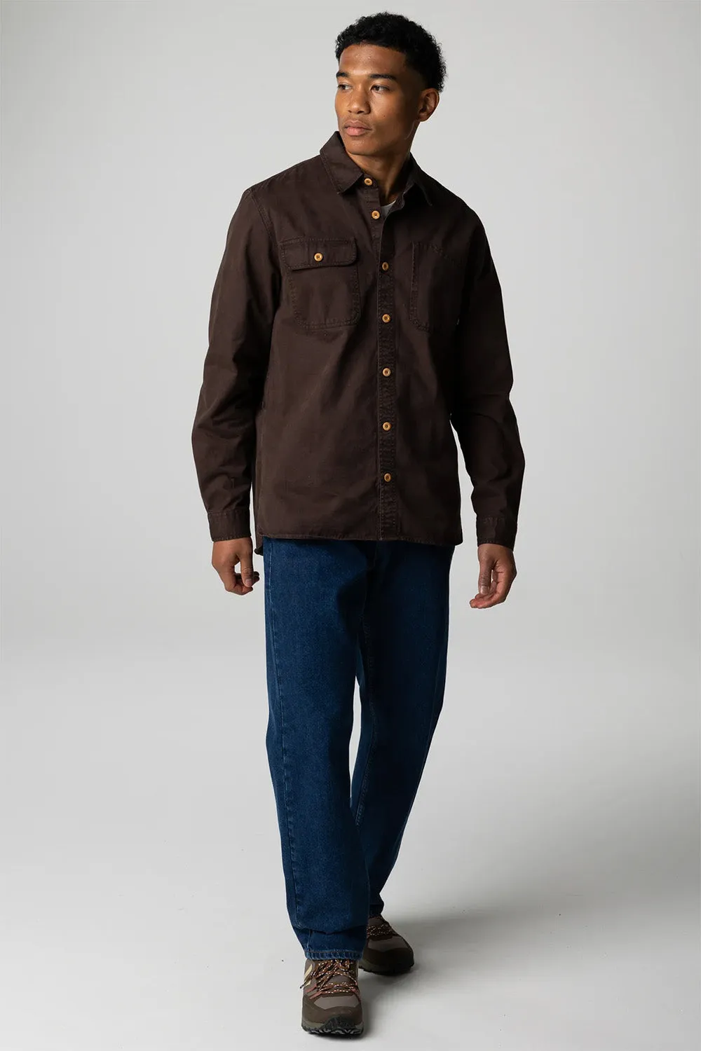 EDDYSTONE SHIRT Burnt Umber sold by REVOLVR Menswear product image thumbnail 2