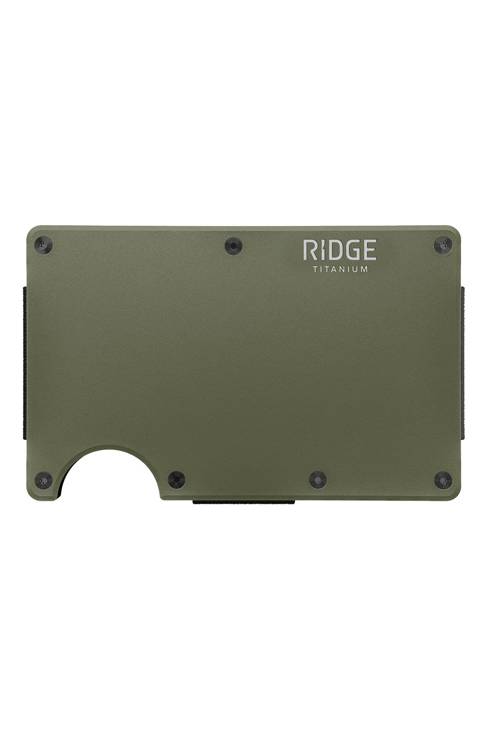RIDGE WALLET - TITANIUM - CASH STRAP Matte Olive sold by REVOLVR Menswear product image thumbnail 2