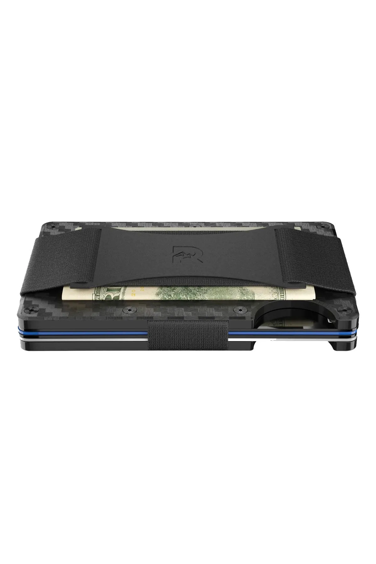 RIDGE WALLET - CARBON FIBER - CASH STRAP 3K Weave sold by REVOLVR Menswear product image thumbnail 3