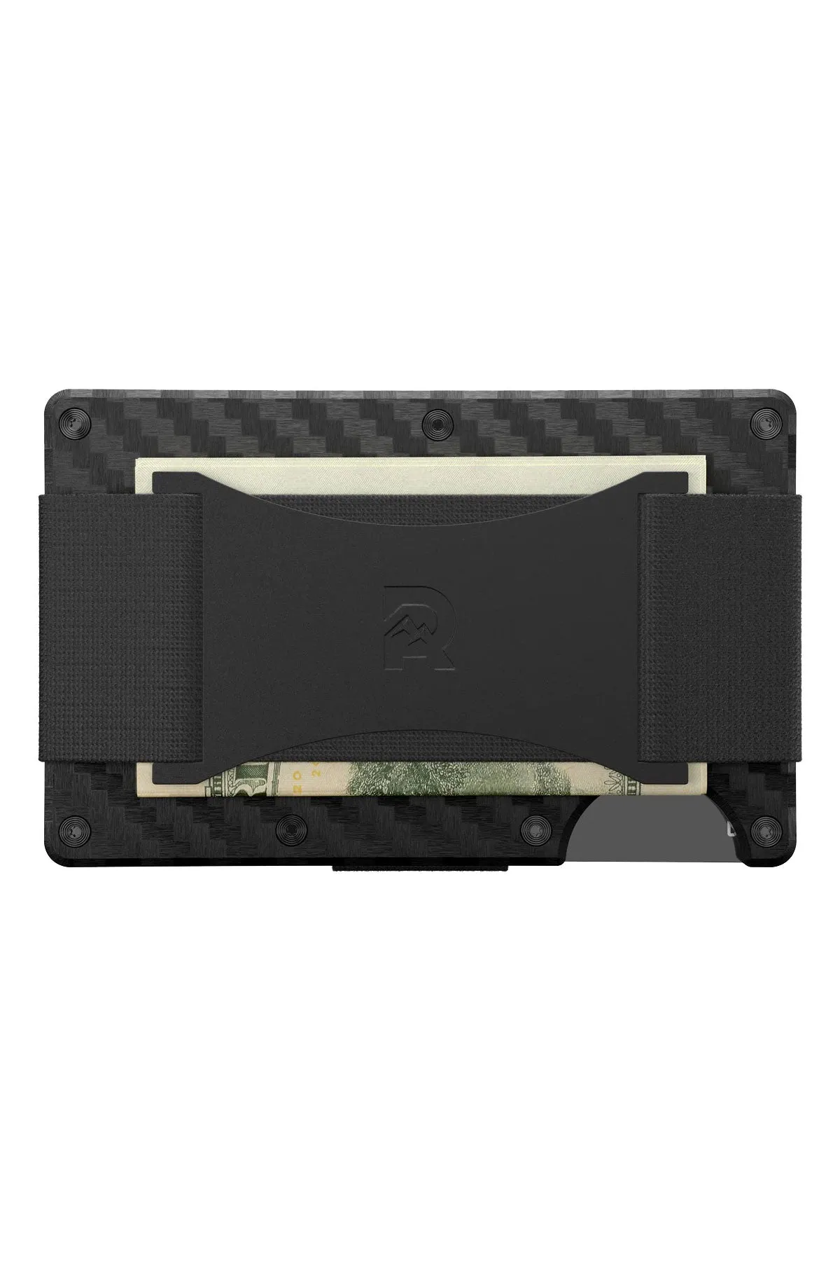 RIDGE WALLET - CARBON FIBER - CASH STRAP 3K Weave sold by REVOLVR Menswear