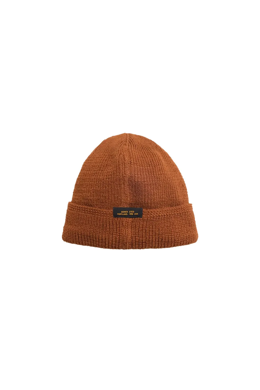 WOOL KNIT WATCH CAP Whiskey sold by REVOLVR Menswear
