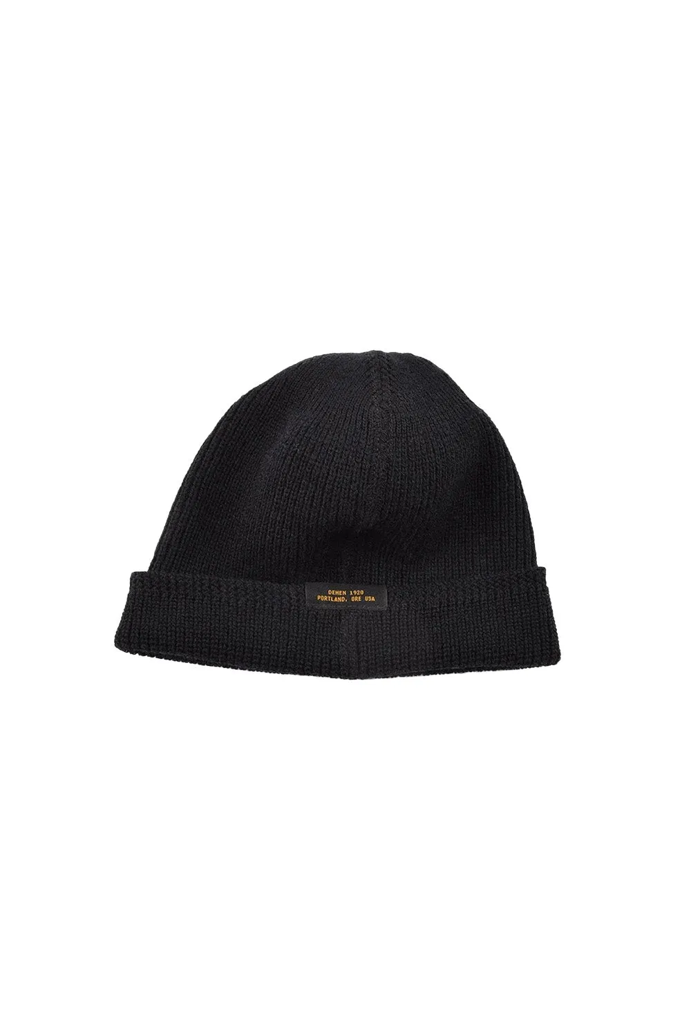 WOOL KNIT WATCH CAP Black sold by REVOLVR Menswear