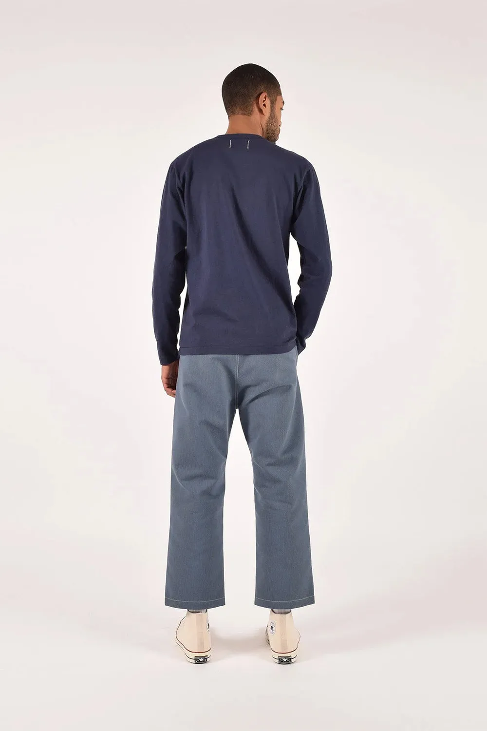 HEAVY DUTY LS POCKET TEE Navy sold by REVOLVR Menswear product image thumbnail 4