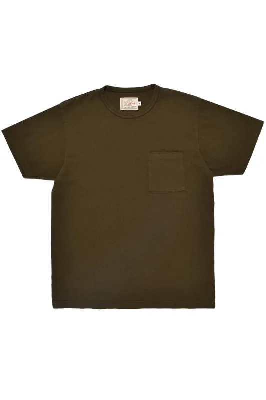 HEAVY DUTY POCKET TEE Loden sold by REVOLVR Menswear