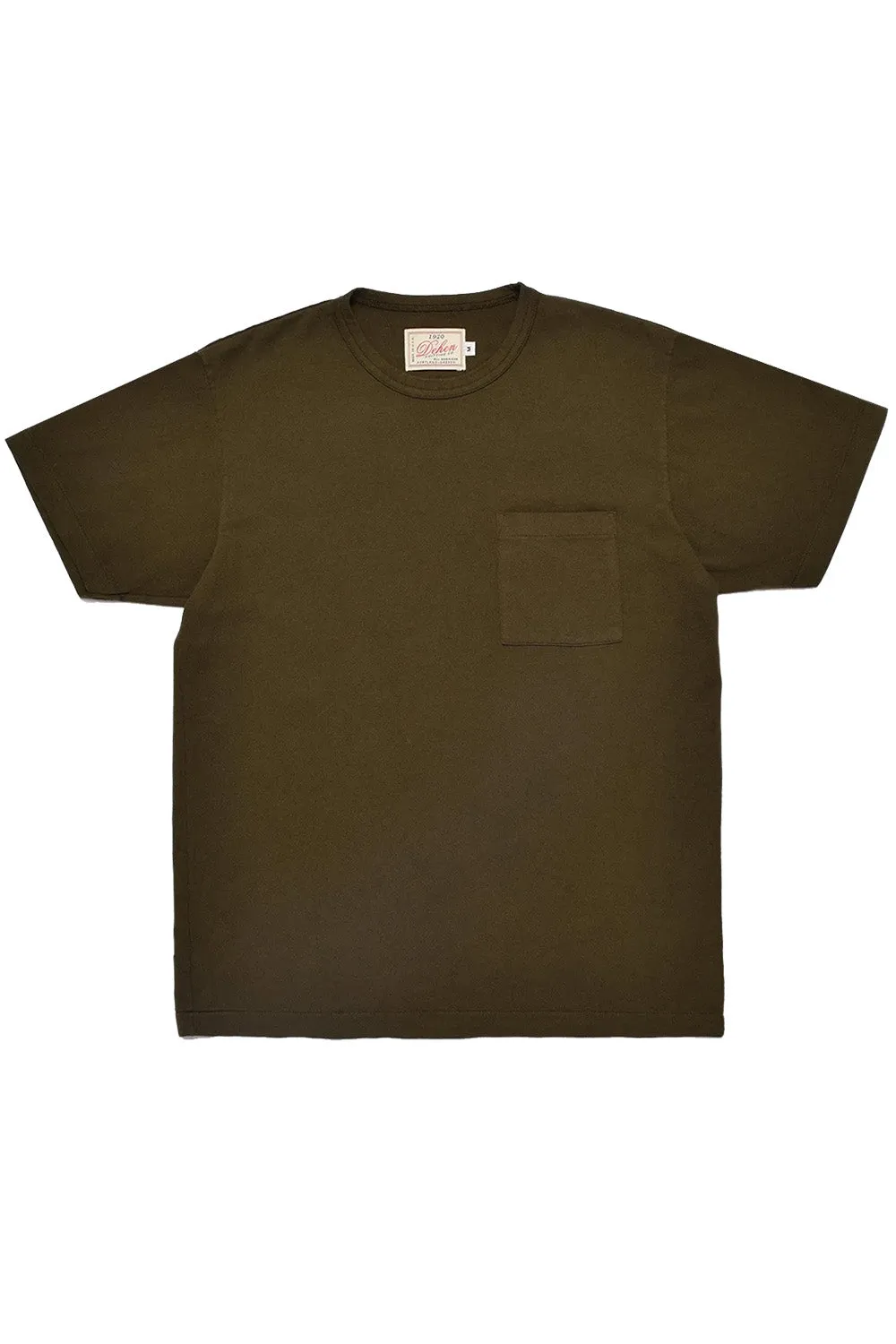 HEAVY DUTY POCKET TEE Loden sold by REVOLVR Menswear