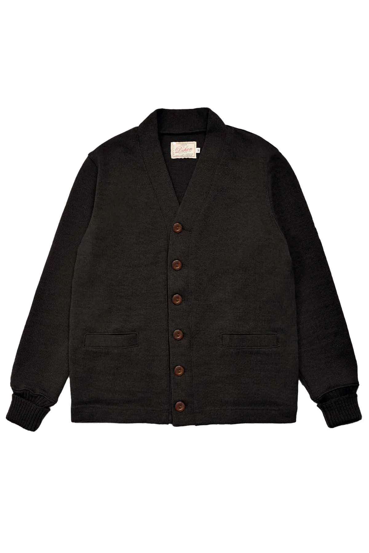 CLASSIC CARDIGAN Black sold by REVOLVR Menswear