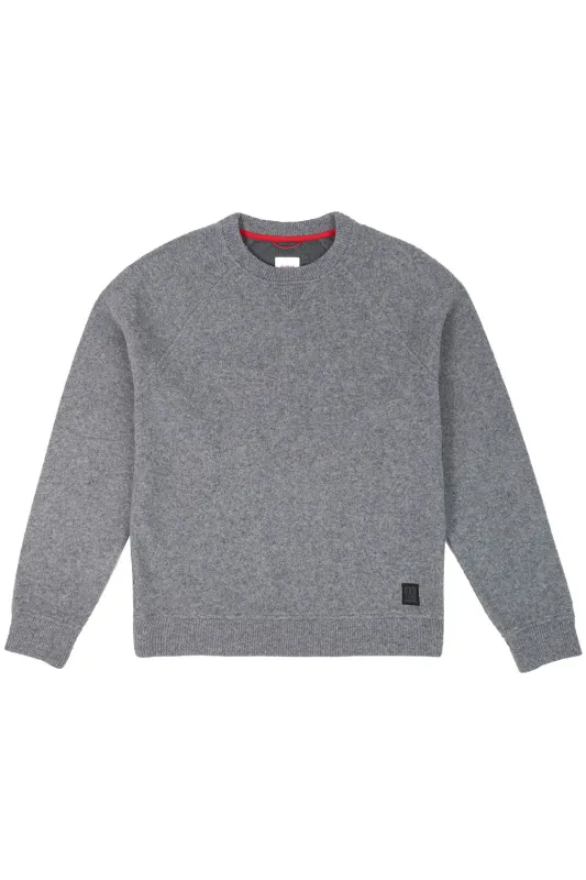 GLOBAL WOOL SWEATER Grey sold by REVOLVR Menswear