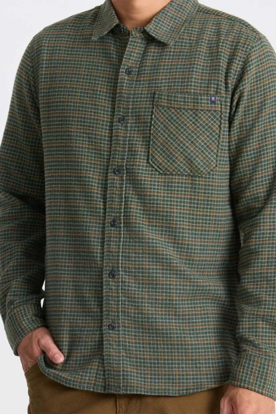 CROSSROADS FLANNEL Dark Forest sold by REVOLVR Menswear product image thumbnail 5