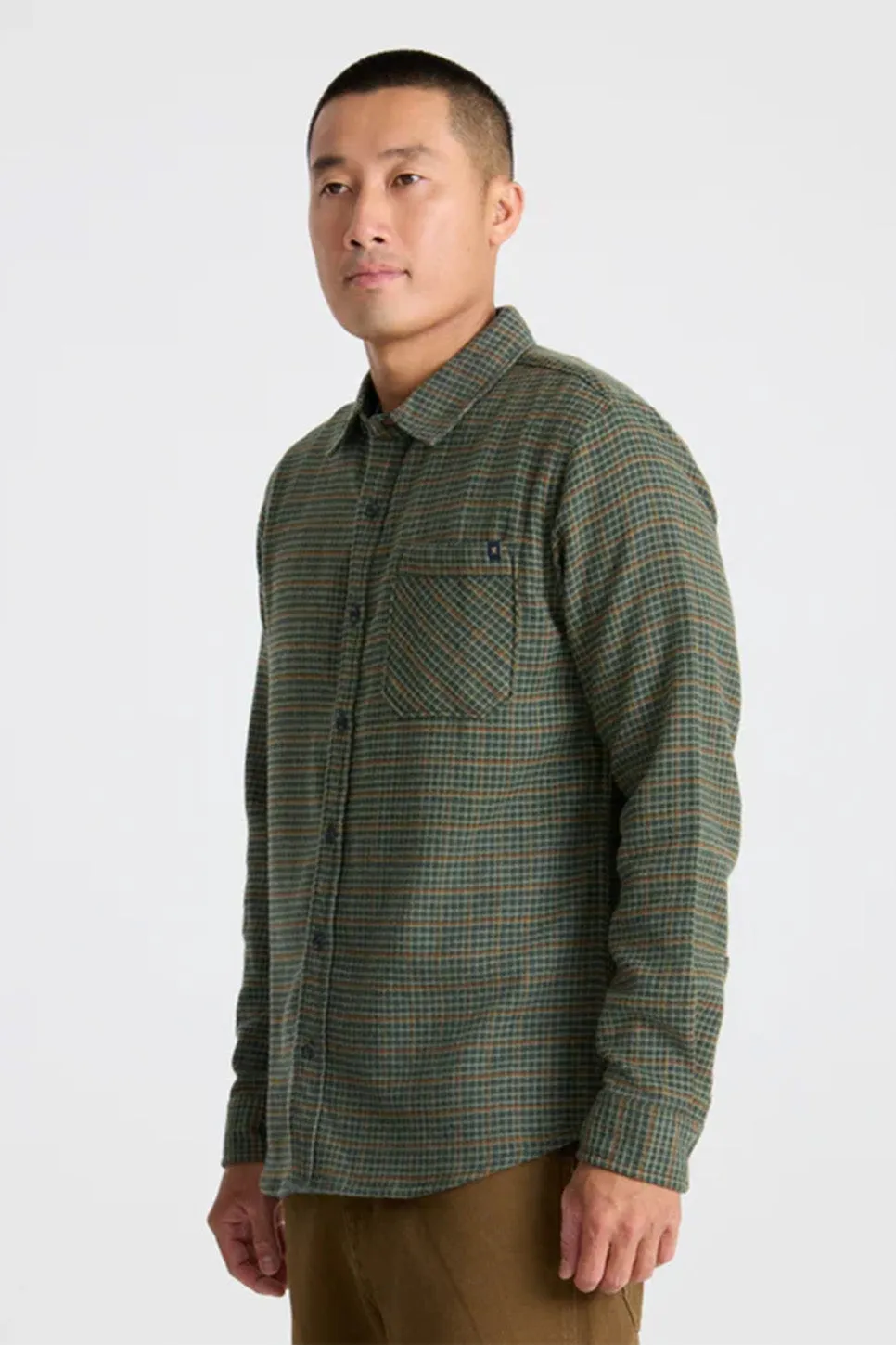 CROSSROADS FLANNEL Dark Forest sold by REVOLVR Menswear product image thumbnail 3