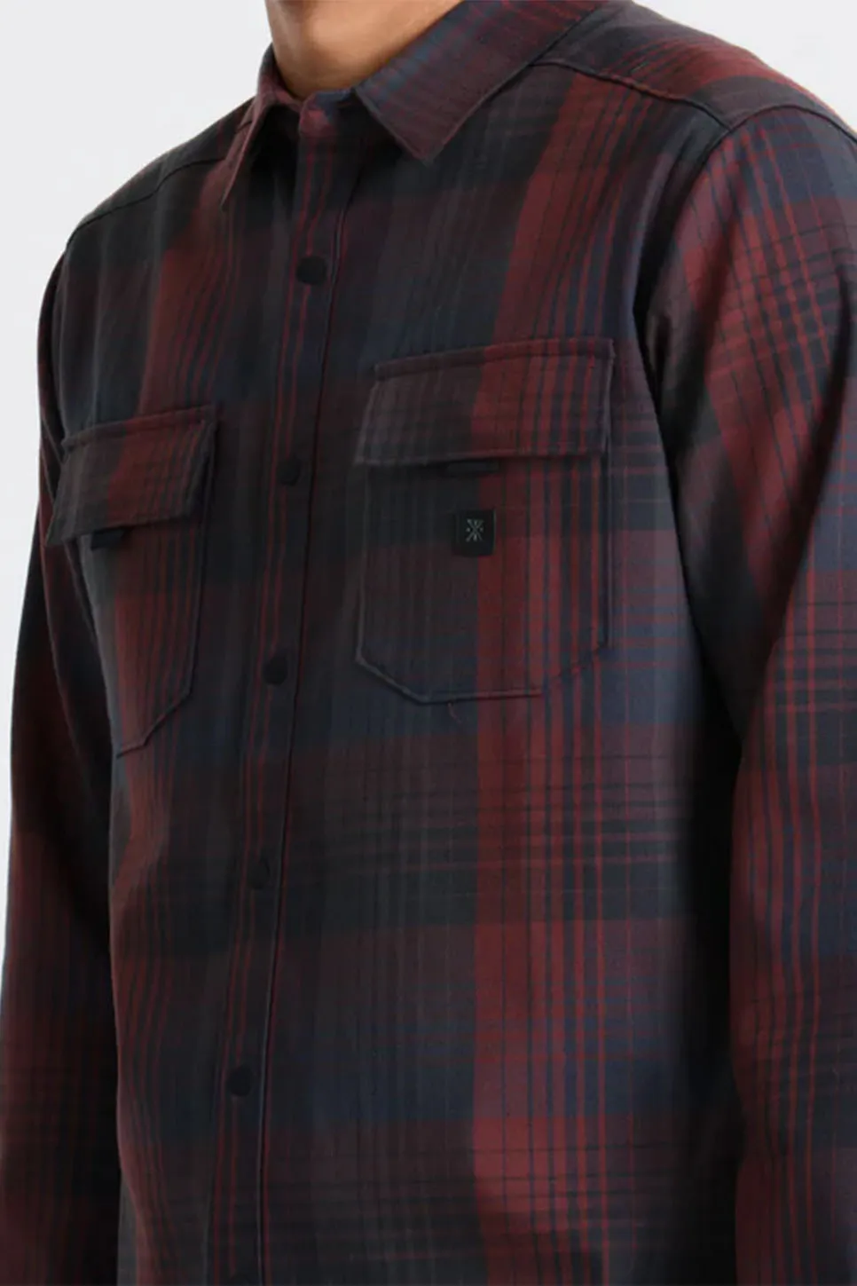 DIABLO LS FLANNEL Sangria sold by REVOLVR Menswear product image thumbnail 5