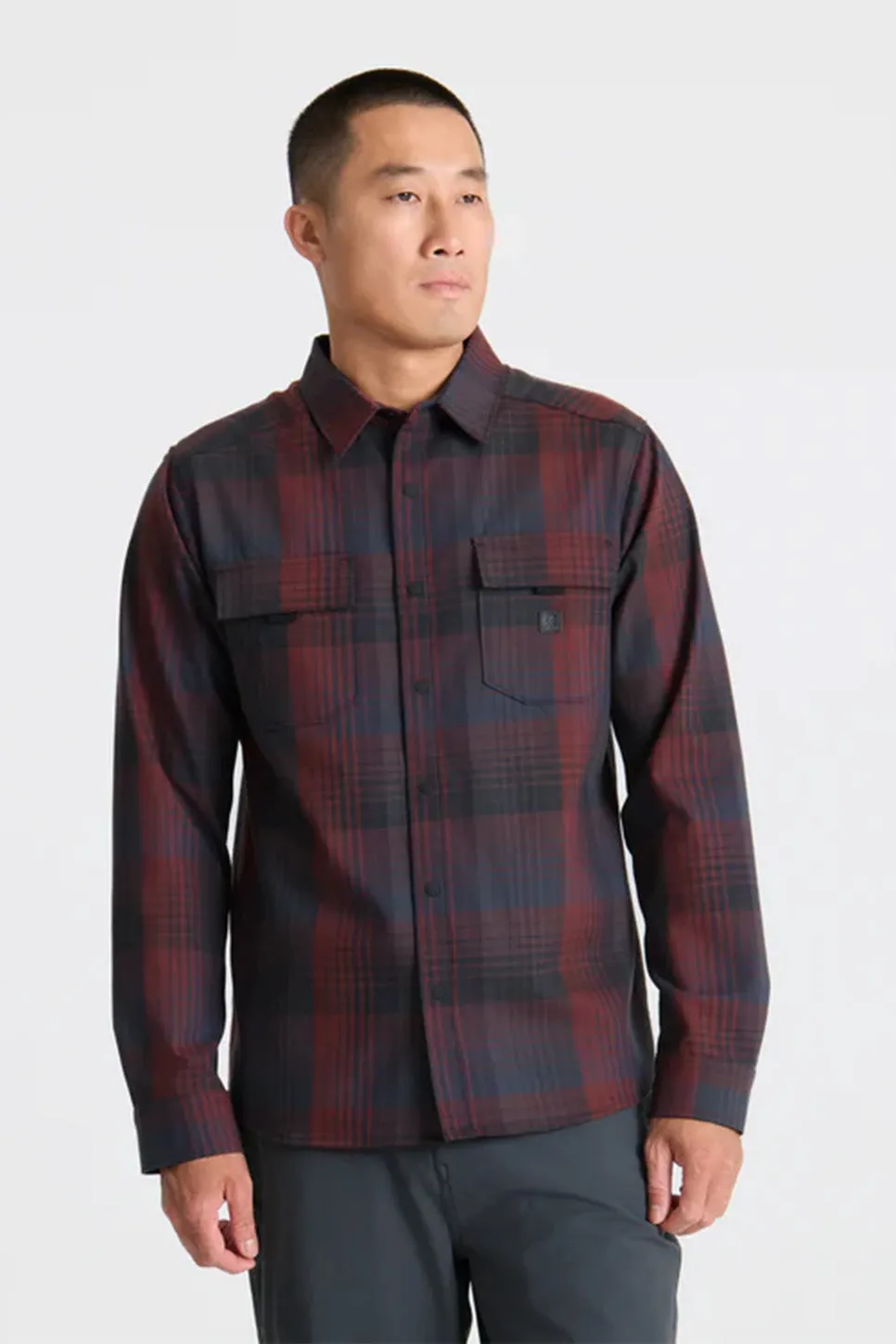 DIABLO LS FLANNEL Sangria sold by REVOLVR Menswear product image thumbnail 2